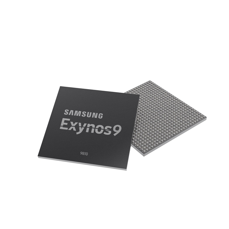 Shown in this picture released by Samsung Electronics Co. on Jan. 4, 2018, is the Exynos 9 (9810) mobile application processor. (Yonhap)