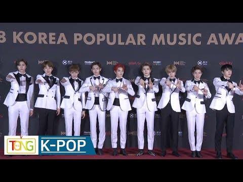 NCT 127 on red carpet of 2018 Korea Popular Music Awards