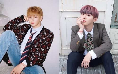 These images of Kang Daniel (L) and Yoon Ji-sung were provided by MMO Entertainment. (Yonhap)