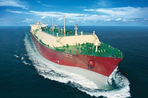 This undated photo provided by Samsung Heavy Industries Co. shows an LNG carrier built by the company. (PHOTO NOT FOR SALE) (Yonhap)