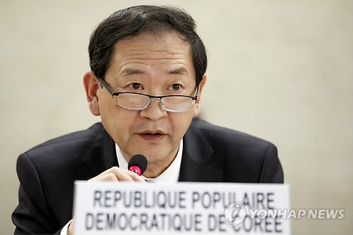 This EPA photo shows Han Tae-song, North Korea's ambassador to the United Nations in Geneva. (Yonhap)