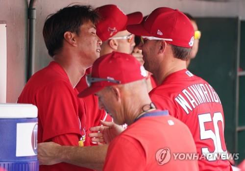 Adam Wainwright & Yadier Molina St. Louis Cardinals Multi-Signed 8 x 10  Fist Bump Photograph