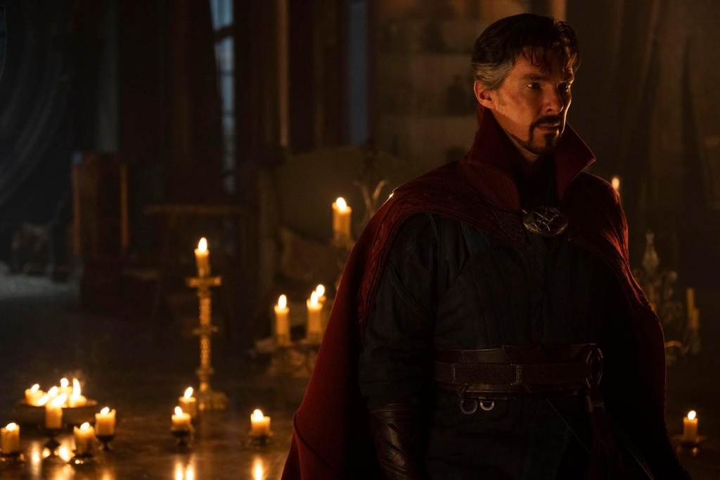 This image provided by Walt Disney Company Korea shows a scene from "Doctor Strange in the Multiverse of Madness." (PHOTO NOT FOR SALE) (Yonhap)