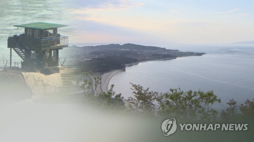 This unrelated file composite image, provided by Yonhap News TV, shows a military outpost and a coastal area. (PHOTO NOT FOR SALE) (Yonhap)