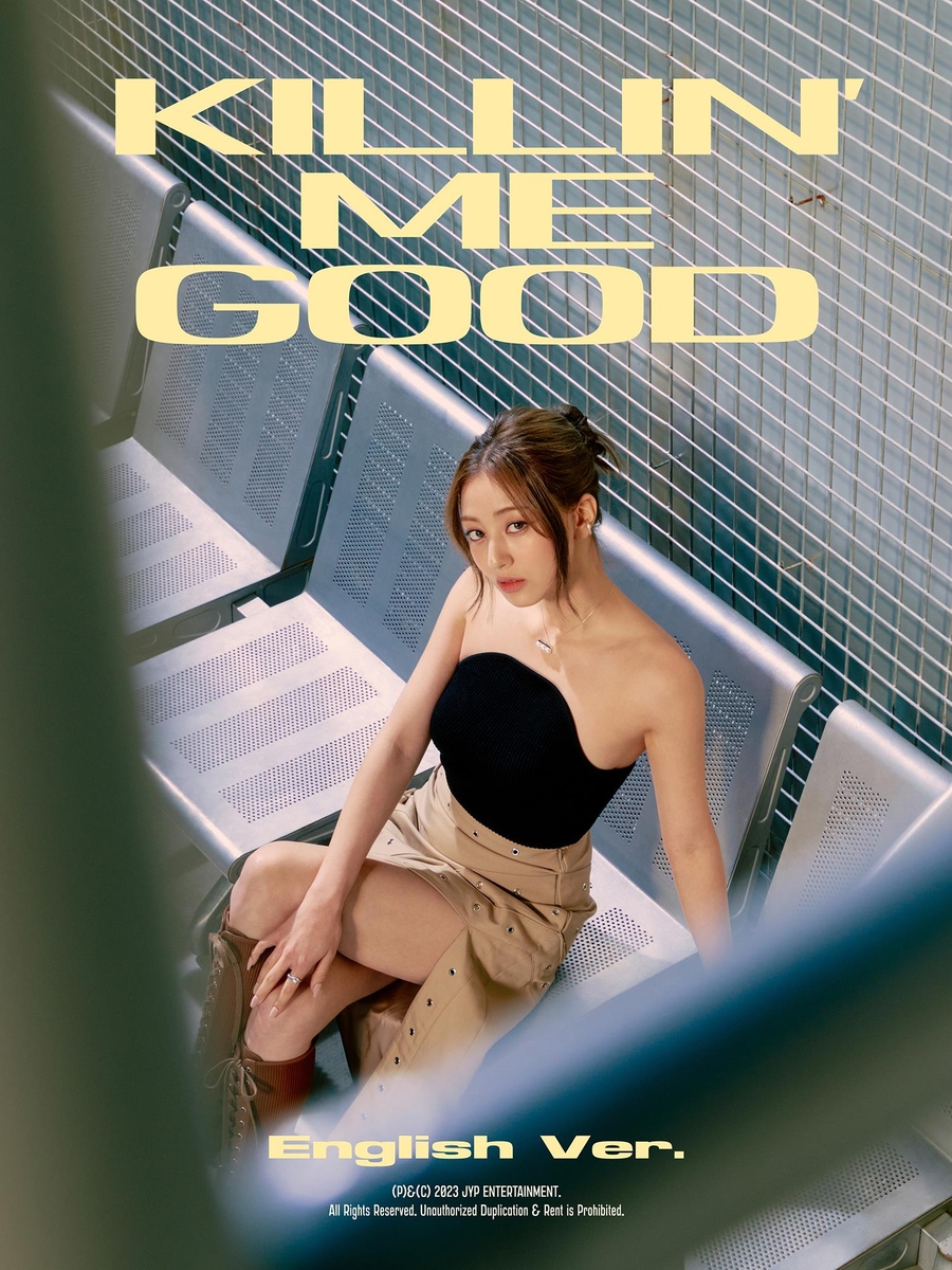 K-pop girl group TWICE's Jihyo is seen in this promotional image for the English-language version of her solo song "Killin' Me Good," provided by JYP Entertainment. (PHOTO NOT FOR SALE) (Yonhap)