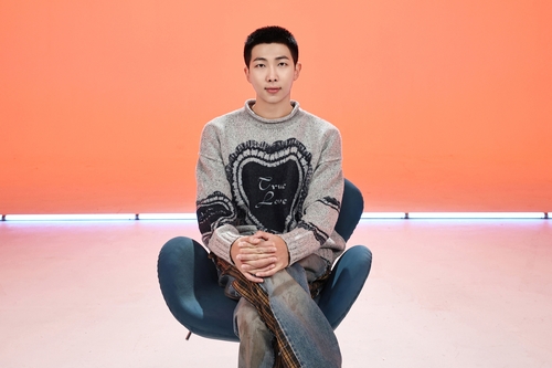BTS leader RM is seen in this photo provided by BigHit Music. (PHOTO NOT FOR SALE) (Yonhap)