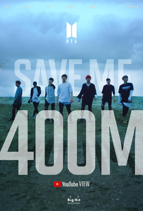 «Save Me» de BTS dépasse la barre des 400 millions de vues sur YouTube