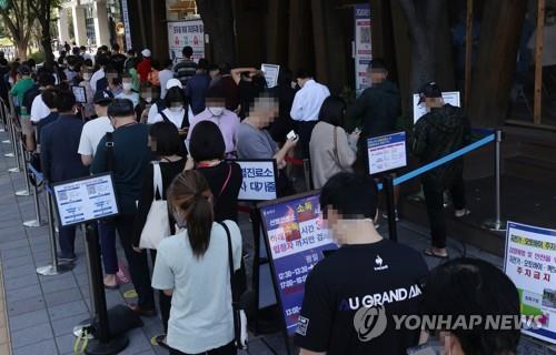 韓国の新規コロナ感染者１９１０人　日曜発表では最多