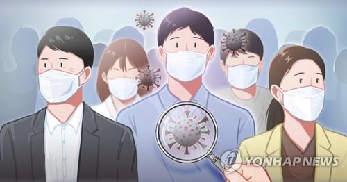 海外で暮らす韓国人のうち、新型コロナウイルスに感染した人が累計で３６００人を超えた（イラスト）＝（聯合ニュース）