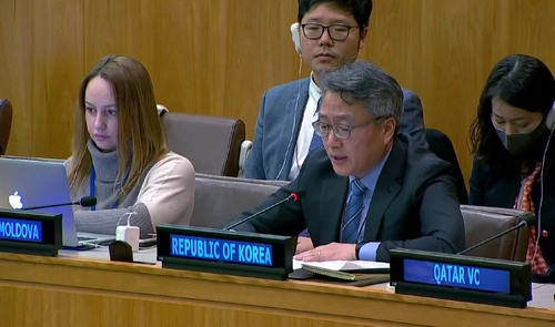 韓国の国連代表部の裵鍾仁・次席大使（国連ウェブＴＶより）＝（聯合ニュース）