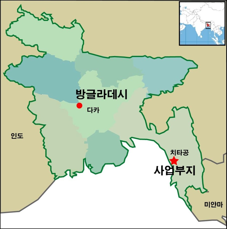 마타바리 석탄화력발전소 위치도 [포스코건설 제공=연합뉴스]