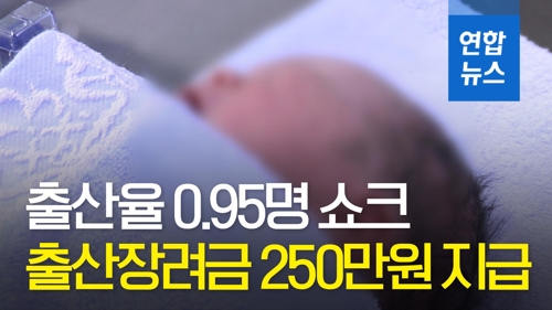 [영상] 출산율 0.95명 쇼크…내년부터 출산장려금 250만원 지급