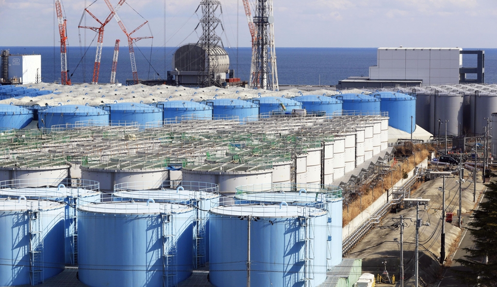 후쿠시마 제1 원전 오염 처리수 탱크 