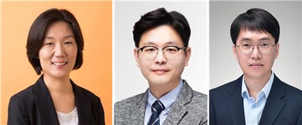 왼쪽부터 백성희·황성순·박대찬 교수