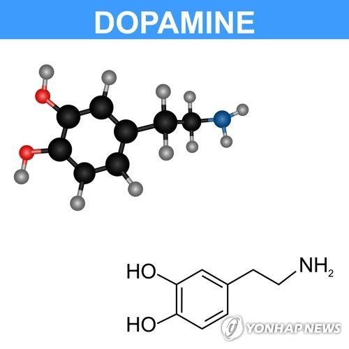 행복감을 주는 도파민의 화학 구조