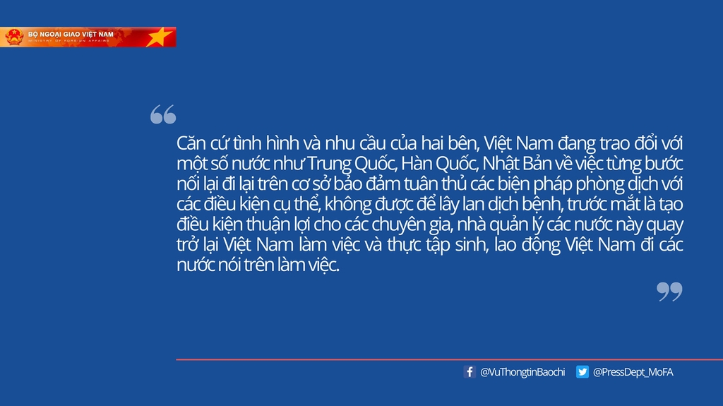 베트남 "한국, 중국, 일본과 인적교류 재개 논의"