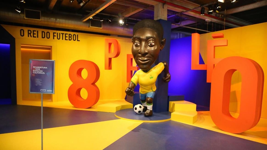 상파울루 축구박물관에서 열리는 '펠레 80' 전시회