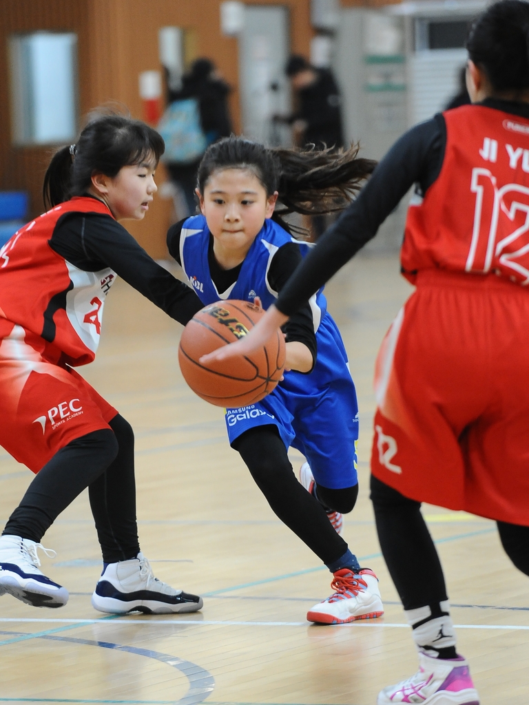 유소년 농구대회 경기 모습. 