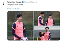 부상을 딛고 훈련에 합류한 손흥민