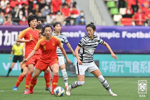 한국 여자축구, 도쿄올림픽 본선 진출 좌절…중국과 2-2 무승부