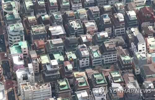 서울 송파구 다세대·연립주택 밀집촌
