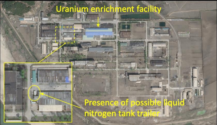 북한 영변 핵시설 우라늄농축시설 활동 시사