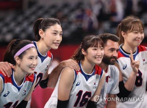 도쿄 올림픽에 출전한 여자배구 대표팀