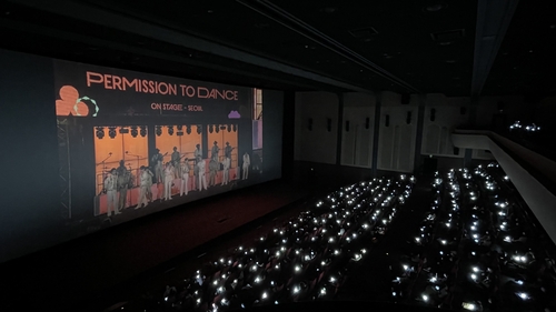 스크린으로 만난 BTS…서울공연, 75개국 영화관 3천711곳서 중계