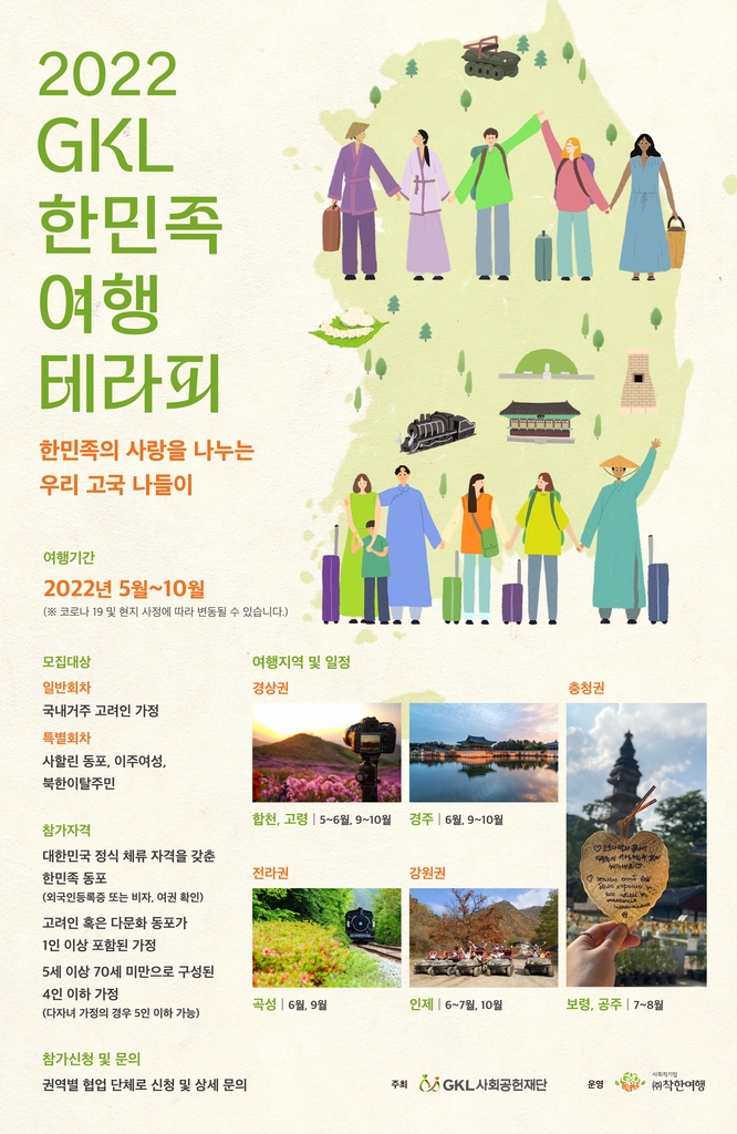 GKL, '한민족 여행 테라피' 포스터