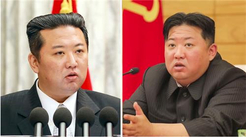 북한 김정은 국무위원장 체중 변화