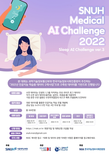 "수면무호흡증 위험 잘 가려낼 AI는?"…서울대병원 경진대회