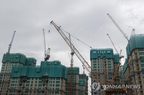 서울의 한 아파트 건설 현장 모습으로 특정 사실과 관계없음. [연합뉴스 자료사진]