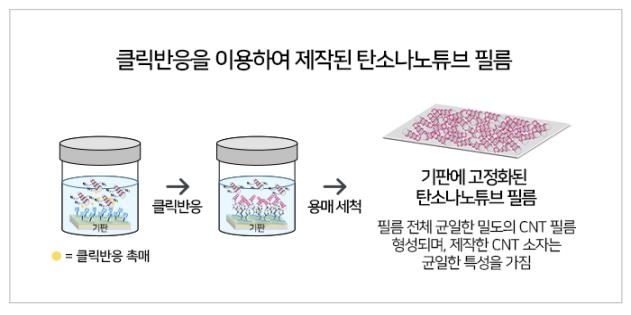 클릭반응을 이용한 탄소나노튜브 필름 제조