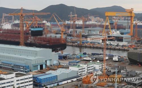 韓 조선업계 11월 수주 점유율 38%…중국에 뒤져