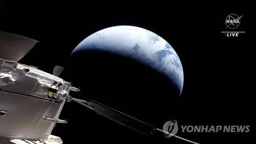 달 궤도를 비행한 뒤 지구로 향하는 무인 우주선 '오리온