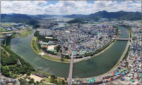 밀양 시가지 전경