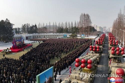 북한이 2022년 연말 공개한 600㎜ 초대형방사포