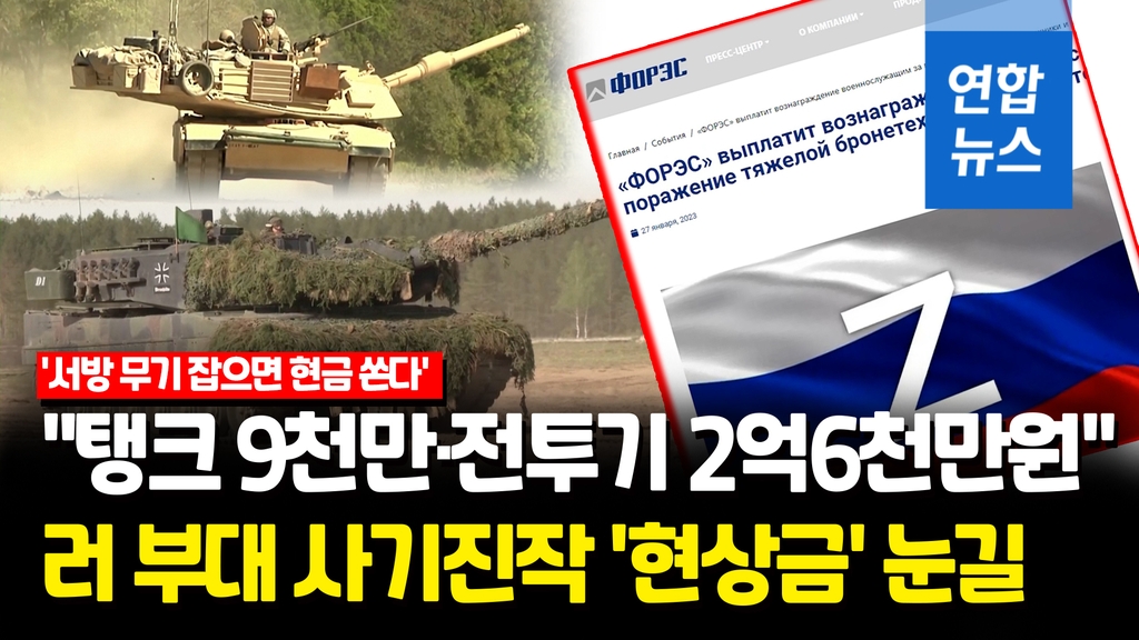 [영상] "탱크 9천만·전투기 2억6천만원"…러 기업, 서방 무기에 현상금 - 2
