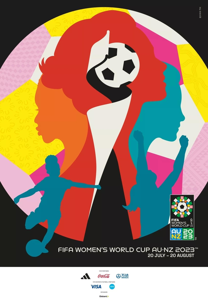 FIFA가 홈페이지에 공개한 2023 여자 월드컵 포스터