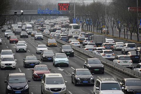 베이징 시내 도로 2023.2.18