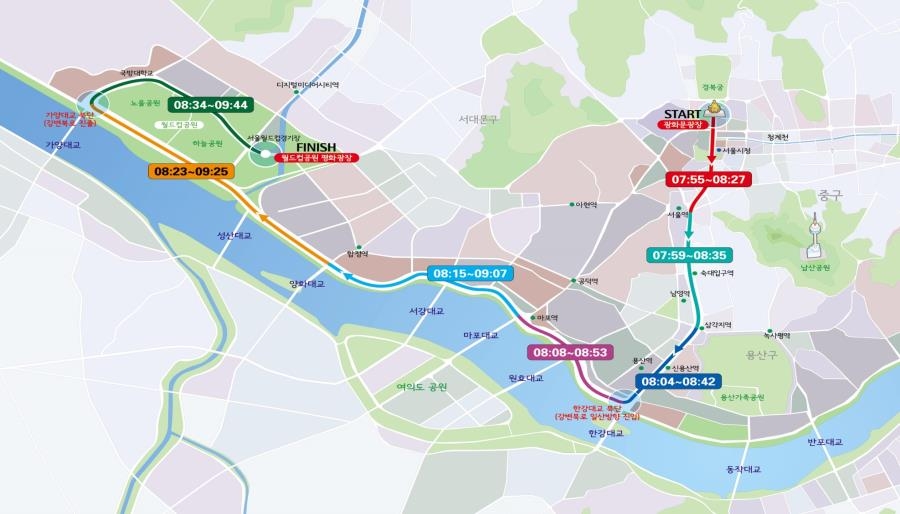 '2023 서울 자전거 대행진' 교통통제 정보