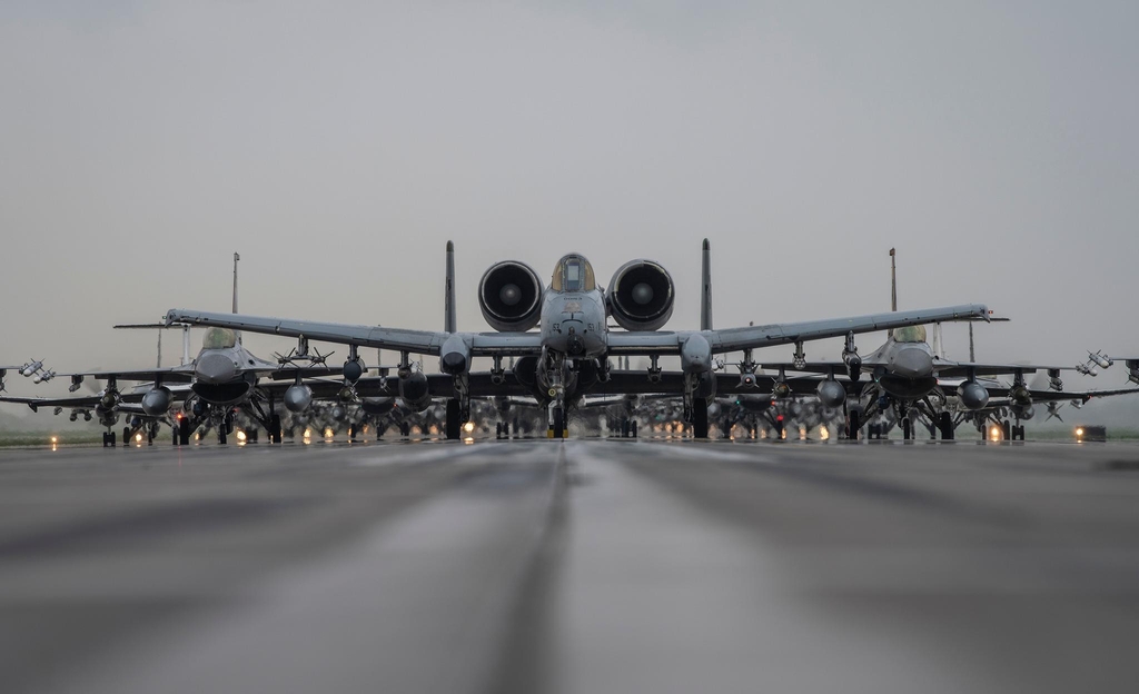 미 공군, 이달초 F-16 동원 '엘리펀트 워크' 훈련