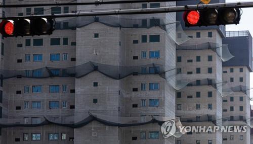 서울시내 아파트 건설현장 모습 [연합뉴스 자료사진]
