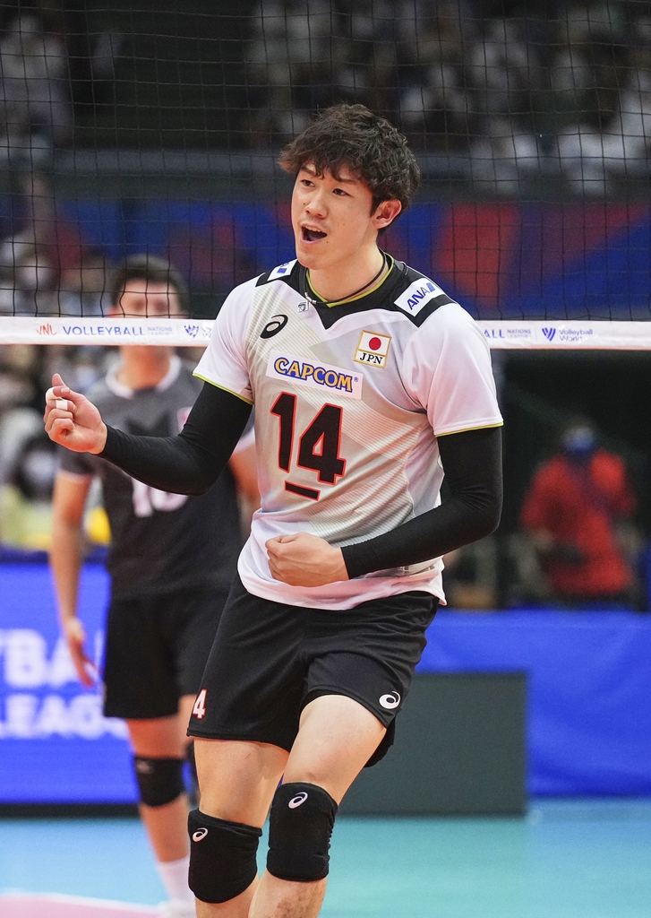 일본 남자배구 대표팀 에이스 이시카와 유키