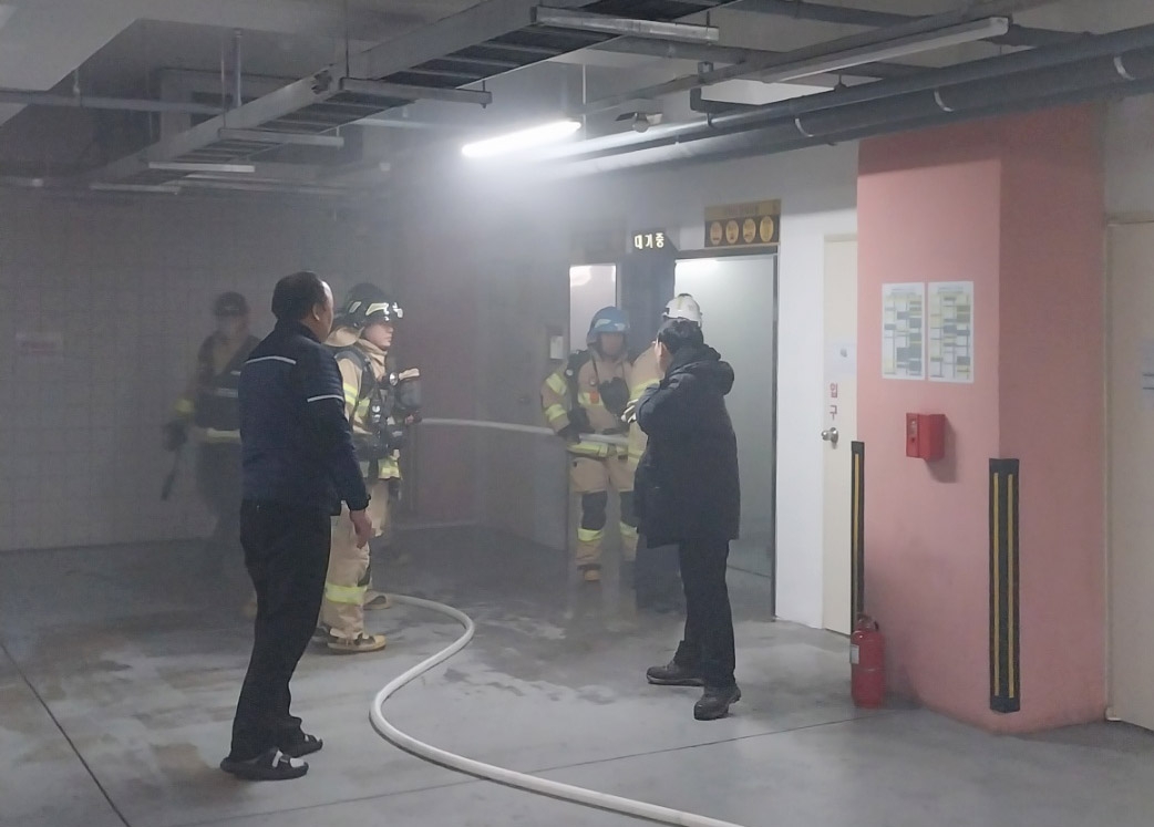 인천 구월동 오피스텔 기계식 주차장 화재