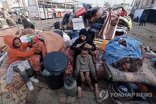 가자지구 남부의 피난촌