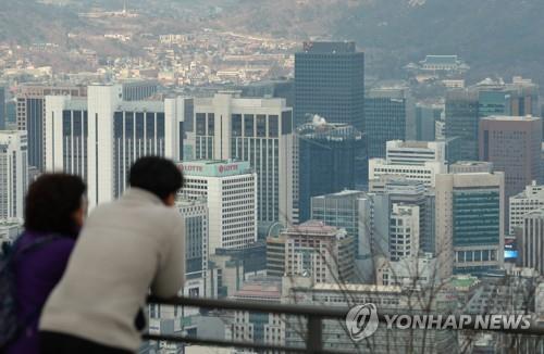 빌딩이 밀집한 서울 도심