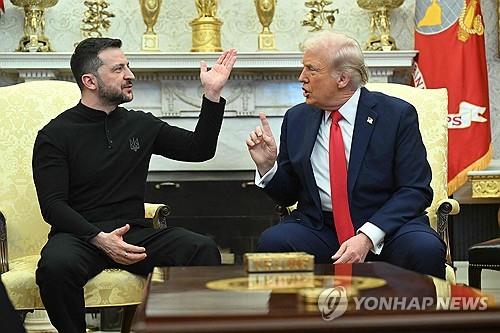 지난달 28일 백악관에서 설전 벌인 젤렌스키 대통령과 트럼프 대통령