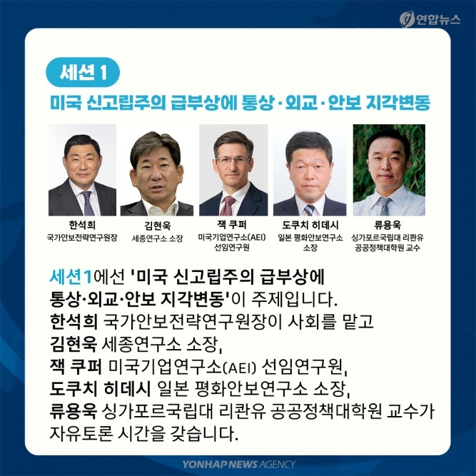 [카드뉴스] 연합뉴스 한반도 심포지엄…국제질서 격변 속 대응전략은? - 5