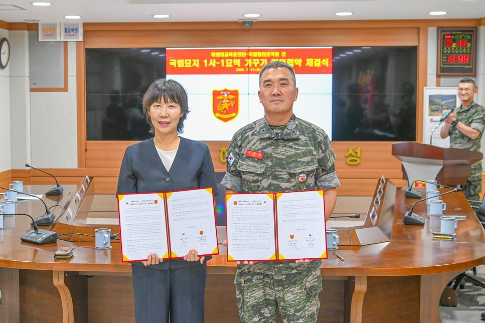 해병대 교육훈련단, 영천호국원 비석 정비 등 봉사활동 …